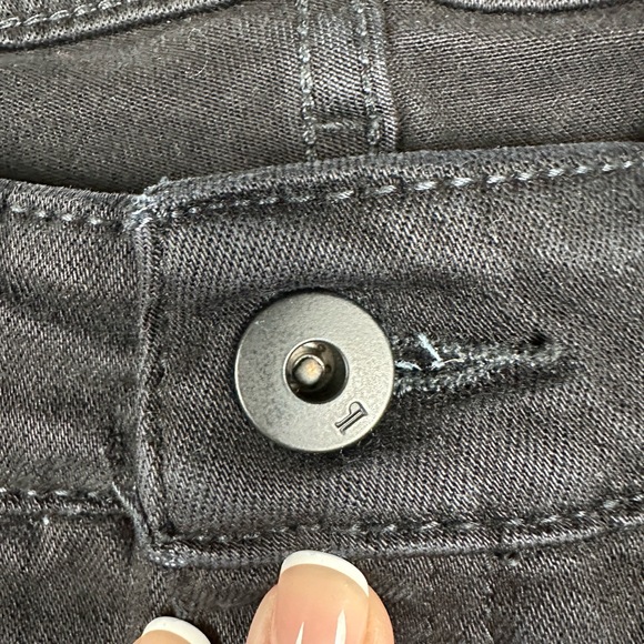 Anthropologie Pilcro And The Letterpress Jeans Sz 28 Mid Rise Black Denim Skinny - Picture 5 of 13